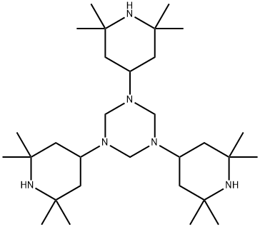 hexahydro-1,3,5-tris(2,2,6,6-tetramethyl-4-piperidyl)-1,3,5-triazine Structure