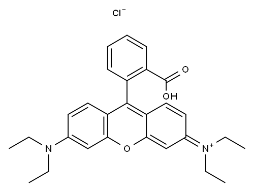 9-(2-Carboxyphenyl)-3,6-bis(di-ethylamino)-xanthyliumchlorid