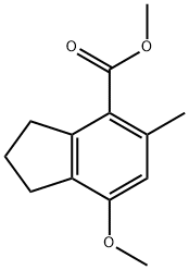 1H-Indene-4-carboxylicacid,2,3-dihydro-7-methoxy-5-methyl-,methylester(9CI) Structure