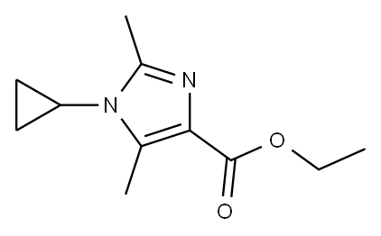 1H-Imidazole-4-carboxylicacid,1-cyclopropyl-2,5-dimethyl-,ethylester(9CI) Structure