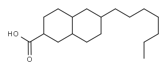 6-HEPTYLDECAHYDRONAPHTHALENE-2-CARBOXYLIC ACID Structure