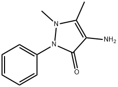 4-氨基安替比林, 83-07-8, 结构式