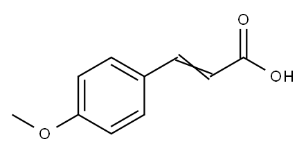 4-甲氧基肉桂酸, 830-09-1, 结构式