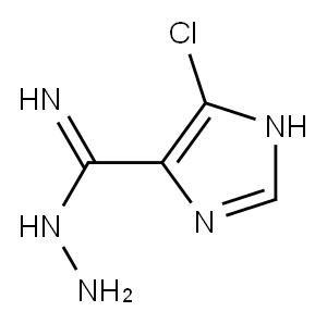 1H-Imidazole-4-carboximidic  acid,  5-chloro-,  hydrazide Structure