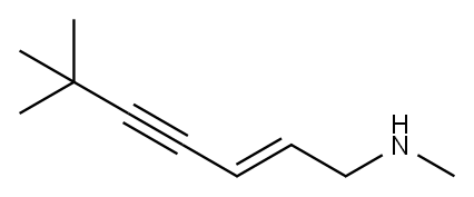 (2E)-N,6,6-trimethyl-2-Hepten-4-yn-1-amine Structure