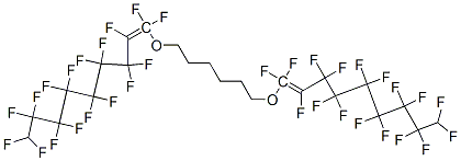 1,1'-[hexane-1,6-diylbis(oxy)]bis[heptadecafluorononene] Structure