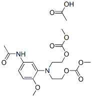 7-(5-acetamido-2-methoxyphenyl)-10-(methoxycarbonyl)-3-oxo-2,4,10-trioxa-7-azadecane monoacetate Structure