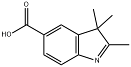 2,3,3-trimethyl-3H-indole-5-carboxylic acid Struktur