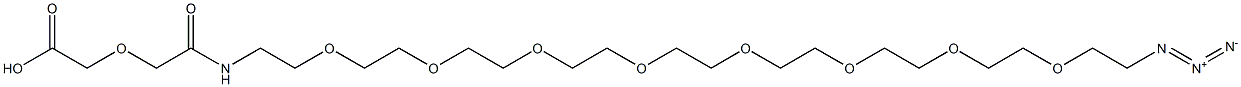 N3-PEG7-COOH 化学構造式