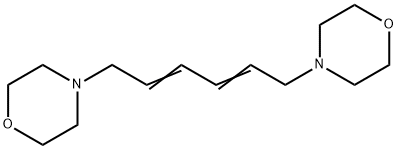 4,4'-(hexa-2,4-diene-1,6-diyl)bismorpholine 结构式
