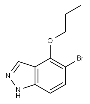 1H-Indazole, 5-broMo-4-propoxy- Structure