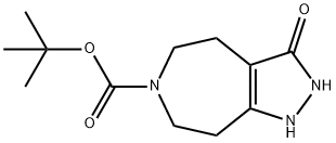 2,3,4,5,7,8-HEXAHYDRO-3-OXO-PYRAZOLO[3,4-D]AZEPINE-6(1H)-CARBOXYLIC ACID, T-BUTYL ESTER Structure
