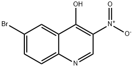 6-Bromo-3-nitro-4-quinolinol Struktur