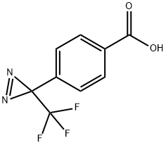 4-(1-AZI-2,2,2-TRIFLUOROETHYL)BENZOIC ACID Struktur
