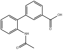 2'-Acetamidobiphenyl-3-carboxylic acid Structure