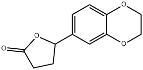 2(3H)-Furanone,  5-(2,3-dihydro-1,4-benzodioxin-6-yl)dihydro- Structure