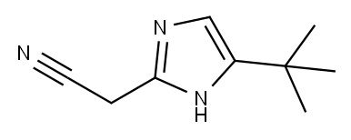 1H-Imidazole-2-acetonitrile,  5-(1,1-dimethylethyl)- Structure