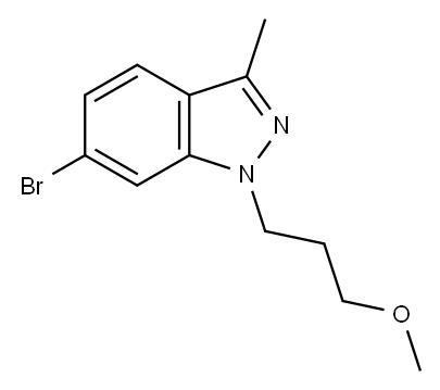 1H-Indazole,6-bromo-1-(3-methoxypropyl)-3-methyl- Structure