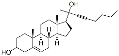 20-(1-hexynyl)-5-pregnen-3,20-diol|