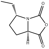 1H,3H-Pyrrolo[1,2-c]oxazole-1,3-dione,5-ethyltetrahydro-,(5S-cis)-(9CI) Structure