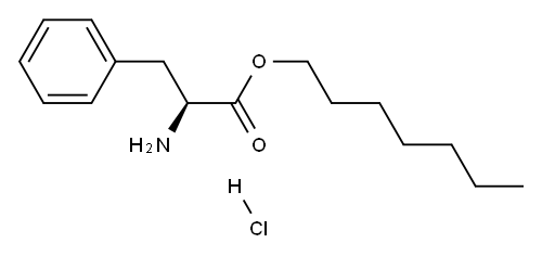heptyl (2S)-2-amino-3-phenyl-propanoate hydrochloride Structure