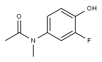 Acetamide,  N-(3-fluoro-4-hydroxyphenyl)-N-methyl- Structure