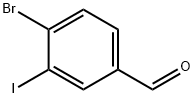 4-ブロモ-3-ヨードベンズアルデヒド 化学構造式