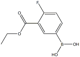 3-ETHOXYCARBONYL-4-FLUOROPHENYLBORONIC ACID Struktur