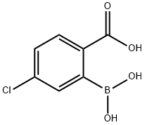 2-ボロノ-4-クロロ安息香酸 化学構造式