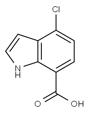 1H-Indole-7-carboxylic acid, 4-chloro- Structure