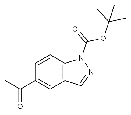 1H-Indazole-1-carboxylic acid, 5-acetyl-, 1,1-diMethylethyl ester|1-(1H-吲唑-5-基)乙酮-1-甲酸叔丁酯