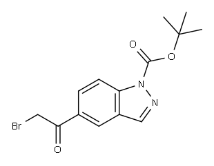 1H-Indazole-1-carboxylicacid,5-(2-broMoacetyl)-,1,1-diMethylethylester|