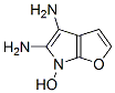 6H-Furo[2,3-b]pyrrole-4,5-diamine,  6-hydroxy- Structure