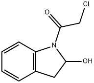 1H-Indol-2-ol, 1-(chloroacetyl)-2,3-dihydro- (9CI) Structure