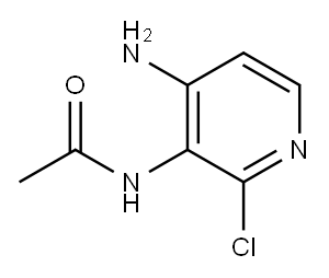 Acetamide,  N-(4-amino-2-chloro-3-pyridinyl)- Structure