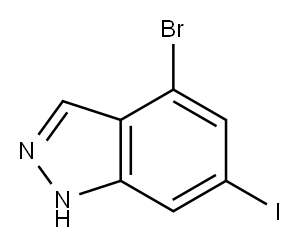 1H-Indazole,4-broMo-6-iodo-|4-溴-6-碘-1H 吲唑