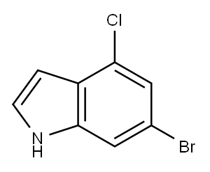1H-Indole, 6-broMo-4-chloro-|6-溴-4-氯-1H-吲哚