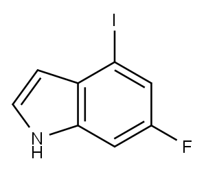 1H-Indole, 6-fluoro-4-iodo- Structure