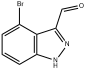 1H-Indazole-3-carboxaldehyde, 4-broMo- Structure