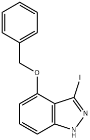 1H-Indazole, 3-iodo-4-(phenylMethoxy)- Structure