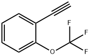 1-エチニル-2-(トリフルオロメトキシ)ベンゼン 化学構造式