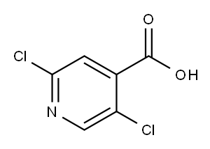 2,5-ジクロロイソニコチン酸 化学構造式