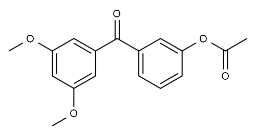 3-ACETOXY-3',5'-DIMETHOXYBENZOPHENONE Structure