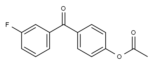 4-ACETOXY-3'-FLUOROBENZOPHENONE Structure