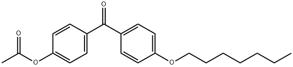 4-ACETOXY-4'-HEPTYLOXYBENZOPHENONE Structure