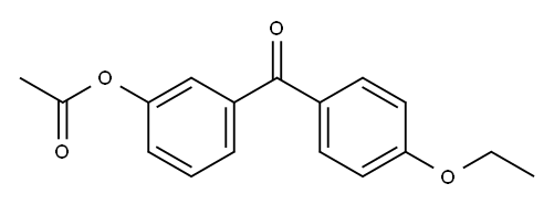 3-ACETOXY-4'-ETHOXYBENZOPHENONE Structure