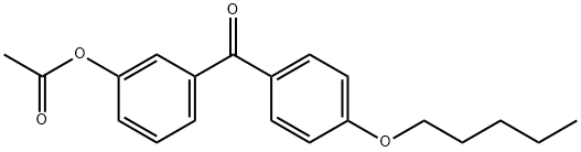 3-ACETOXY-4'-PENTYLOXYBENZOPHENONE Structure