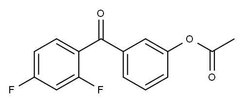 3-ACETOXY-2',4'-DIFLUOROBENZOPHENONE|3-(2,4-二氟苯甲酰基)苯乙酸酯
