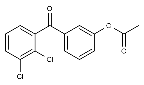 3-ACETOXY-2',3'-DICHLOROBENZOPHENONE Structure