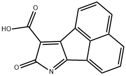 8H-Acenaphtho[1,2-b]pyrrole-9-carboxylic  acid,  8-oxo- Structure